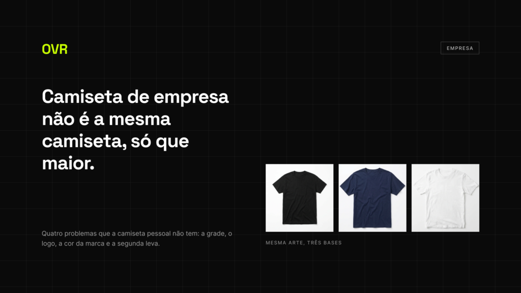 Camiseta personalizada para empresa: os quatro problemas
